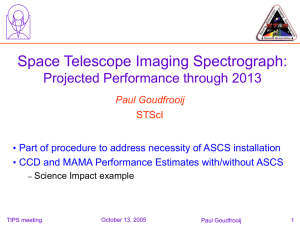 Space Telescope Imaging Spectrograph: Projected Performance through 2013