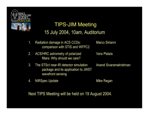 TIPS-JIM Meeting 15 July 2004, 10am, Auditorium