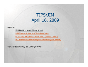 TIPS/JIM April 16, 2009