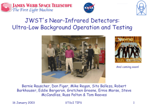 JWST's Near-Infrared Detectors: Ultra-Low Background Operation and Testing