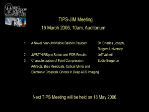 TIPS-JIM Meeting 16 March 2006, 10am, Auditorium