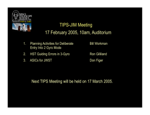 TIPS-JIM Meeting 17 February 2005, 10am, Auditorium