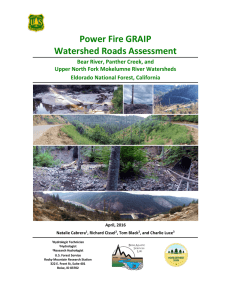 Power Fire GRAIP Watershed Roads Assessment