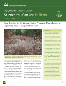 Science You Can Use Bulletin Improving Road Management Research