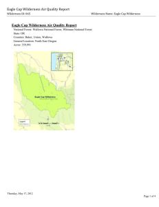Eagle Cap Wilderness Air Quality Report