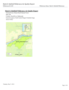 Mark O. Hatfield Wilderness Air Quality Report
