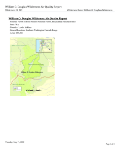 William O. Douglas Wilderness Air Quality Report