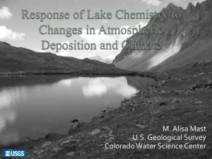 Responses of Lake Chemistry in Atmospheric Deposition and Climate