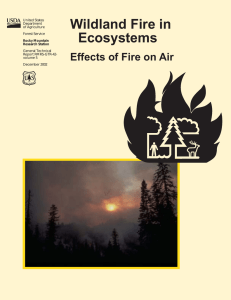 Wildland Fire in Ecosystems Effects of Fire on Air