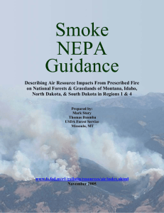 Smoke NEPA  Guidance