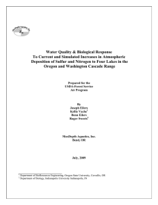 Water Q Quality &amp; &amp; Biologi ical Resp