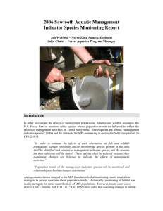 2006 Sawtooth Aquatic Management Indicator Species Monitoring Report  Introduction