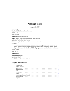 Package ‘SSN’ August 23, 2015