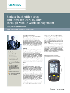 Reduce back-office costs and increase work quality through Mobile Work Management