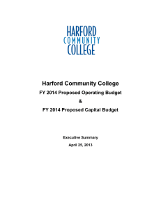 Harford Community College FY 2014 Proposed Operating Budget &amp;