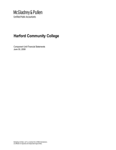 Harford Community College  Component Unit Financial Statements June 30, 2008