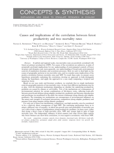 CONCEPTS &amp; SYNTHESIS Causes and implications of the correlation between forest EMPHASIZING