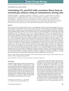 Calculating CO and H O eddy covariance fluxes from an