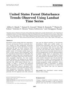 United States Forest Disturbance Trends Observed Using Landsat Time Series