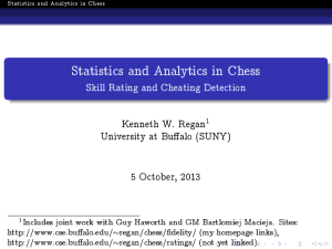Statistics and Analytics in Chess Skill Rating and Cheating Detection