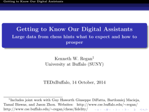 Getting to Know Our Digital Assistants prosper Kenneth W. Regan