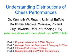 Understanding Distributions of Chess Performances