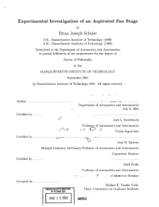 Experimental  Investigation  of  an  Aspirated ... Brian  Joseph  Schuler