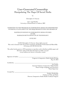 User-Generated Censorship: Manipulating The Maps Of Social Media