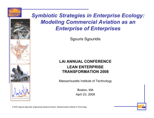 Symbiotic Strategies in Enterprise Ecology: Modeling Commercial Aviation as an