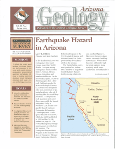 Hazard in Earthquake Arizona