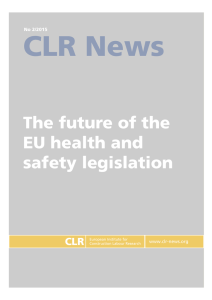 CLR News  The future of the EU health and