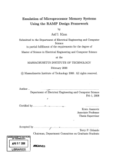 Emulation  of  Microprocessor  Memory  Systems I.