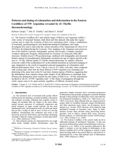 Patterns and timing of exhumation and deformation in the Eastern ‐Th)/He