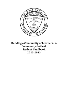 Building a Community of Learners:  A Community Guide &amp; Student Handbook