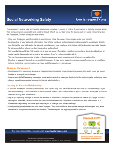 Social Networking Safety