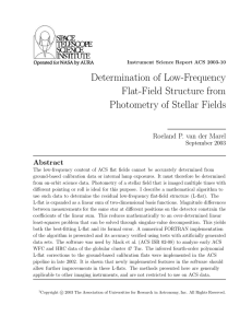 Determination of Low-Frequency Flat-Field Structure from Photometry of Stellar Fields