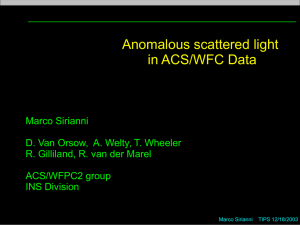 Anomalous scattered light in ACS/WFC Data