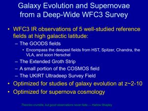 Galaxy Evolution and Supernovae from a Deep-Wide WFC3 Survey