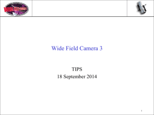 Wide Field Camera 3 TIPS 18 September 2014 1