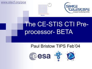The CE-STIS CTI Pre- processor- BETA Paul Bristow TIPS Feb’04 www.stecf.org/poa