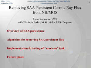 Removing SAA-Persistent Cosmic Ray Flux from NICMOS