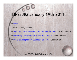 TIPS/JIM January 19th 2011