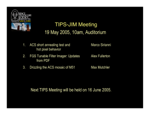 TIPS-JIM Meeting 19 May 2005, 10am, Auditorium