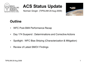 ACS Status Update Outline