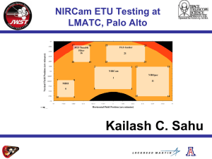 Kailash C. Sahu NIRCam ETU Testing at LMATC, Palo Alto