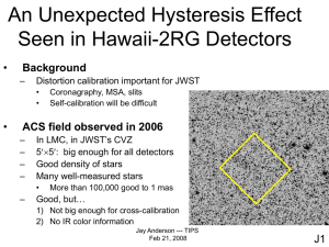 An Unexpected Hysteresis Effect Seen in Hawaii-2RG Detectors • Background