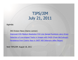 TIPS/JIM July 21, 2011  Agenda: