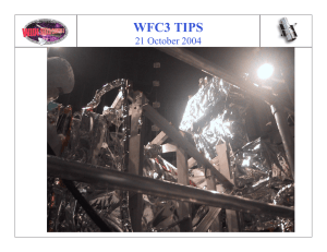 WFC3 TIPS 21 October 2004 Optical Stimulus