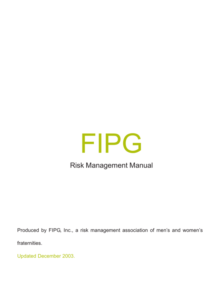 fipg risk management policy 2017