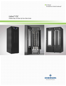 Liebert FDC A Better Way To Power Up Your Data Center AC Power